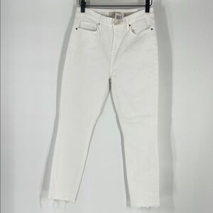 Jen7 White Skinny Ankle Pants Jeans Size 4 NWT